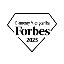 logotyp wyróżnienia Miesięcznika Forbes 2025